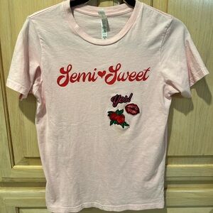 Semi Sweet Kids Pink T-Shirt